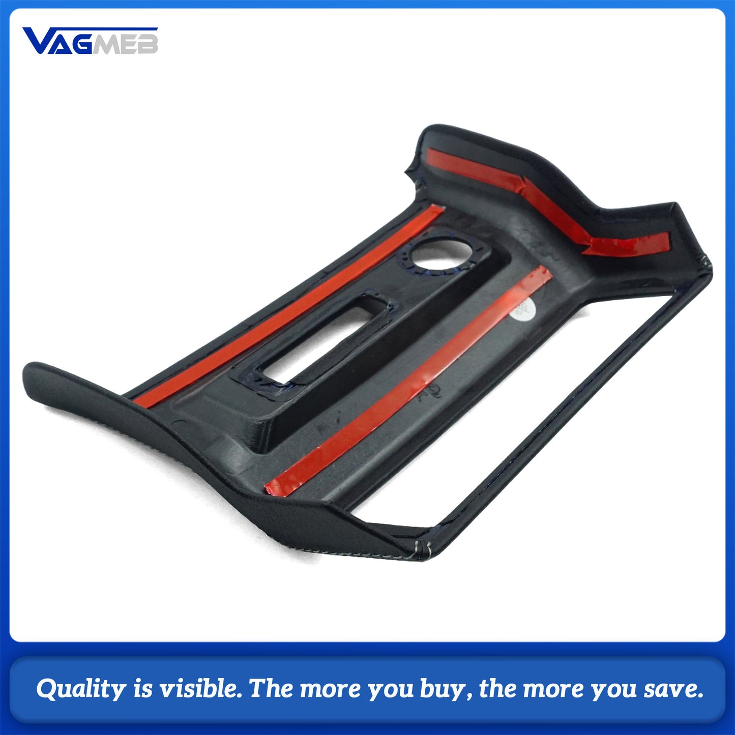 For Audi A6C8 A7 2023 2024 Rear Exhaust Air Outlet Anti-Kick Cover Leather Air Conditioning Protective Frame Car Interior Accessories