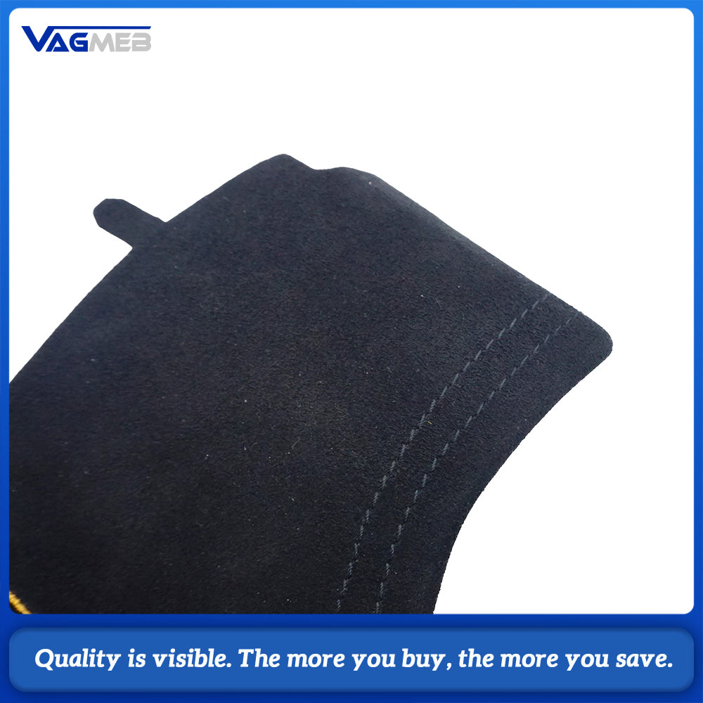 For Audi A6 C8 RS6 C8 Alcantara white stitch Dashboard cover plate with S RS emblem