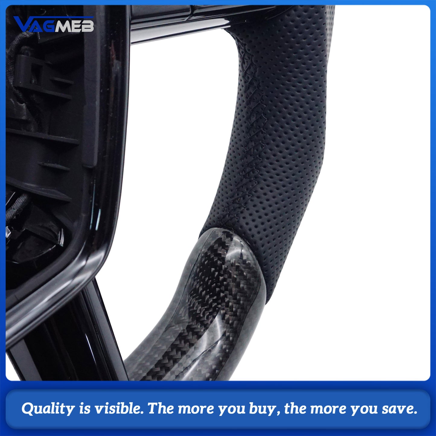 For Audi A6 C8 carbon fiber steering wheel