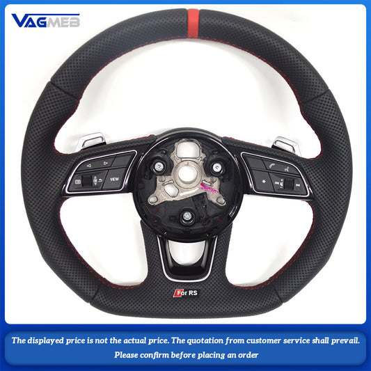 For Audi RS Logo A3 8V A4 B8 B9 steering wheel