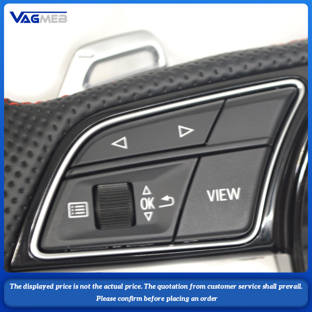 For Audi RS Logo A3 8V A4 B8 B9 steering wheel