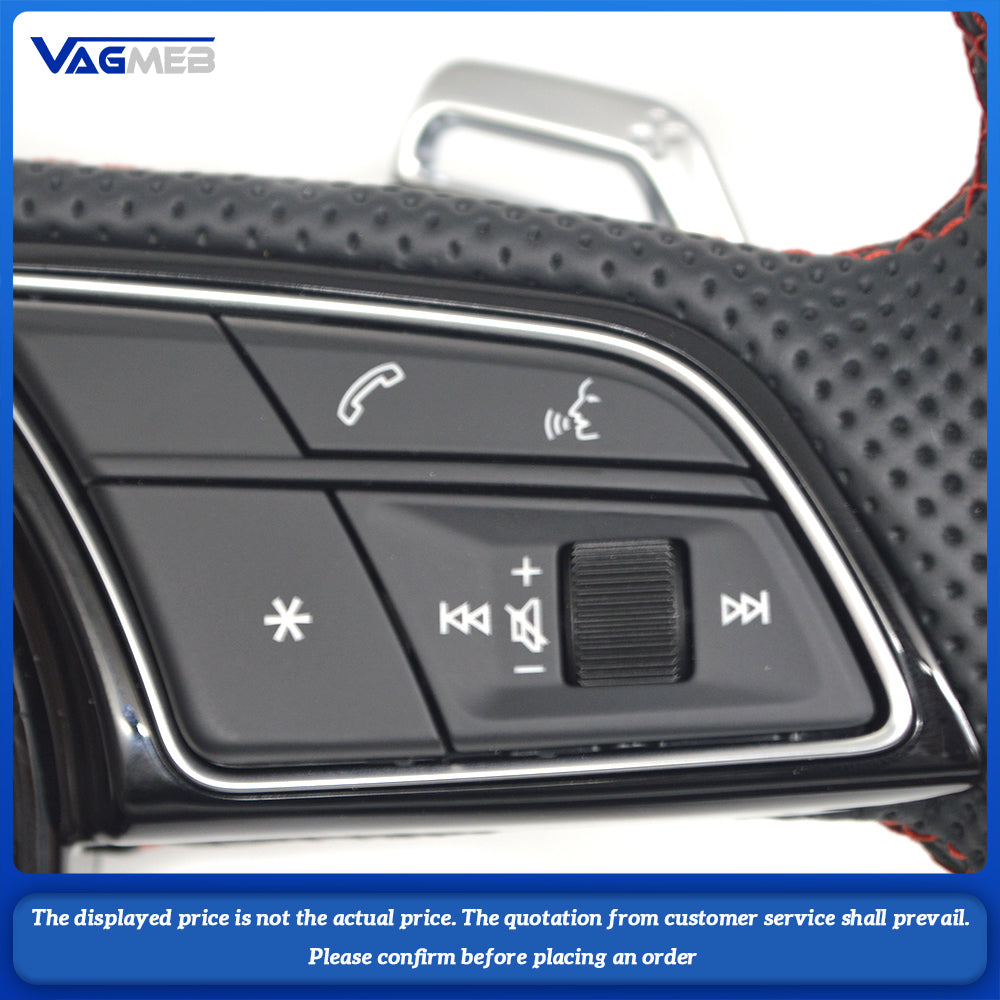 For Audi RS Logo A3 8V A4 B8 B9 steering wheel