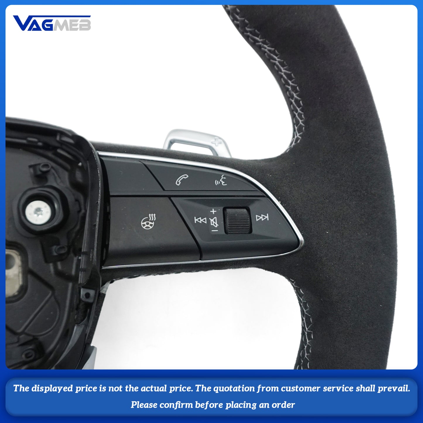 For Audi RS Logo Q3 Q5 Q7 Q8 Q3L Q5L RSQ3 RSQ5 RSQ7 r steeringwheel with heating function