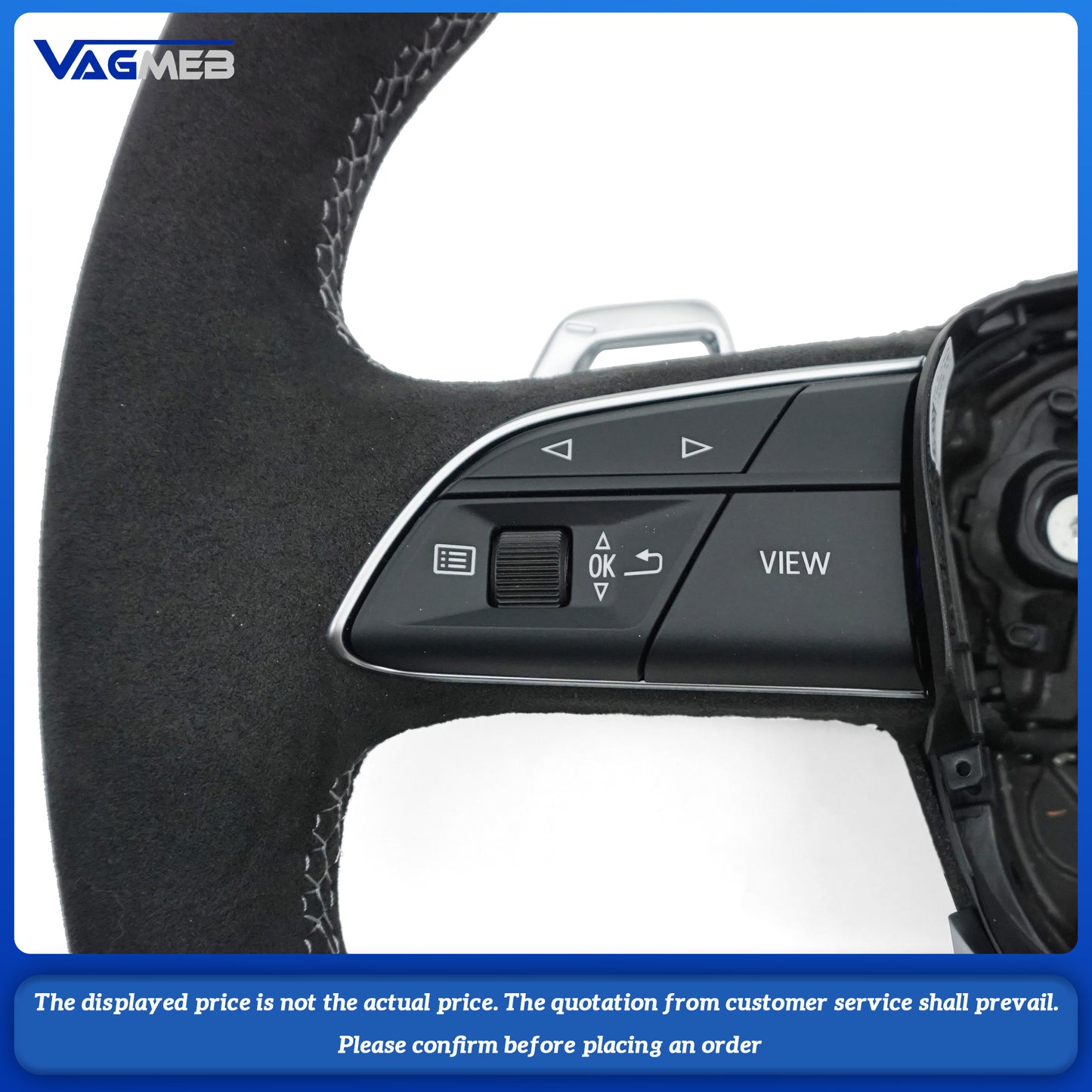 For Audi RS Logo Q3 Q5 Q7 Q8 Q3L Q5L RSQ3 RSQ5 RSQ7 r steeringwheel with heating function