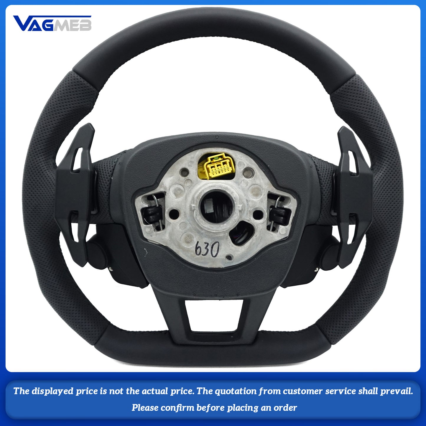 For Audi S LOGO Q7 Q8 SQ7 SQ8 RSQ7 RSQ8 RS3 RS4 RS5 RS6 RS7 R8 Alcantera Leather Carbon Fiber Steering Wheel