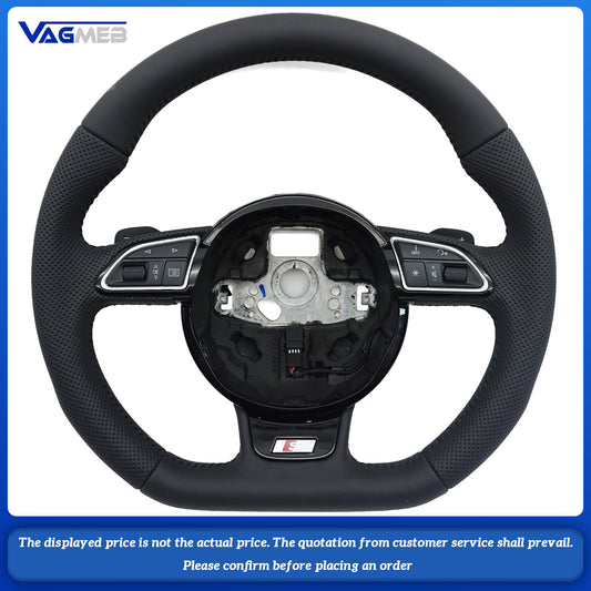 For Audi S Logo A3 8V A4 B8 B9 steering wheel