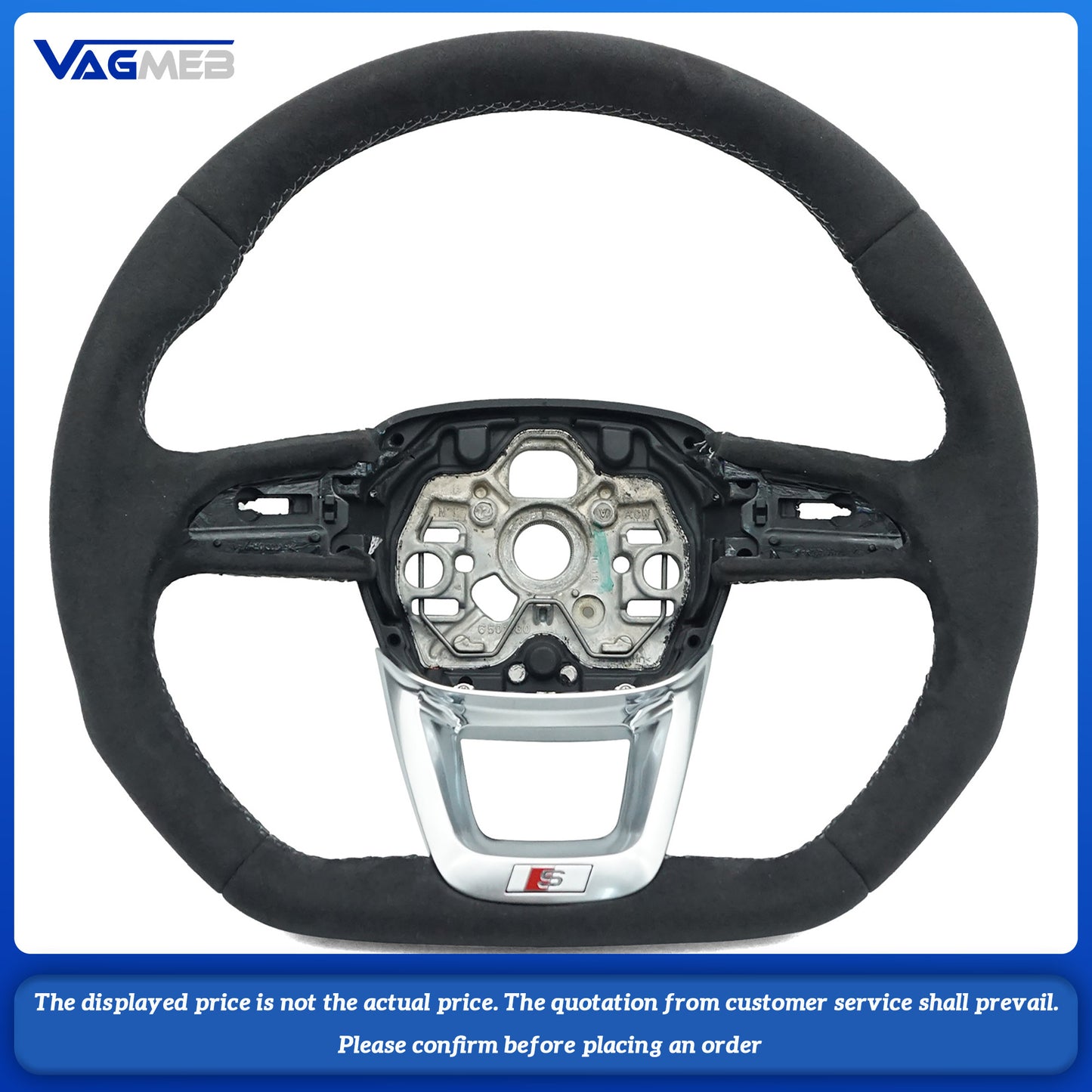 For Audi S RS Sline logo s3 Q3 Q5 Q7 Q8 RSQ3 RSQ5 RSQ7 RSQ8 steering wheel