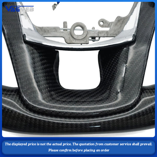 For Toyota Hilux custom leather alcantara semi-perforated carbon fiber steering wheel with buttons or paddles