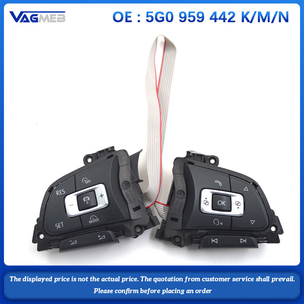 For VW Golf Passat Variant Steering wheel button 5G0 959 442 K/M /N