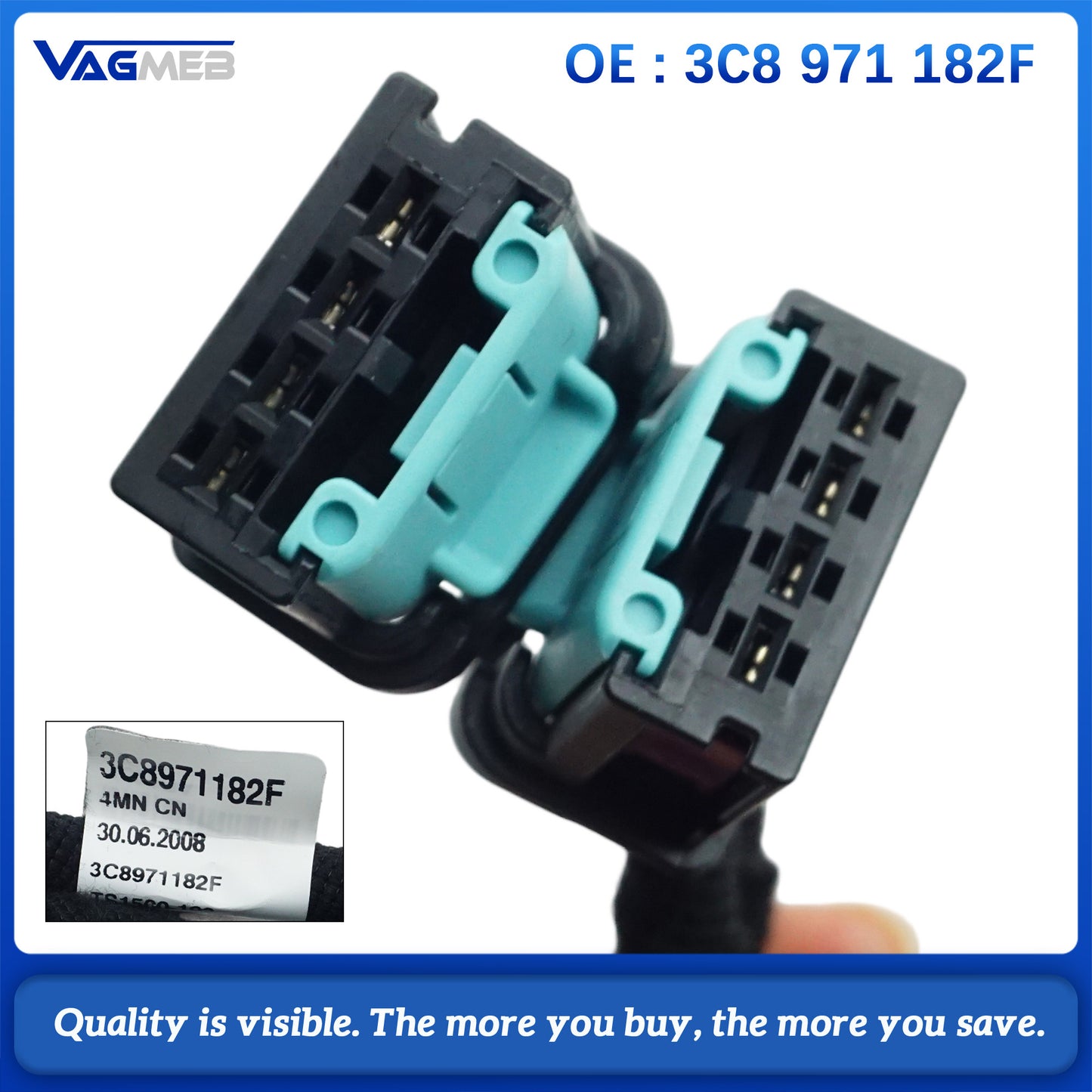 For VW Passat CC 2010–2013 Model Trunk Wiring Harness 3C8 971 182 F