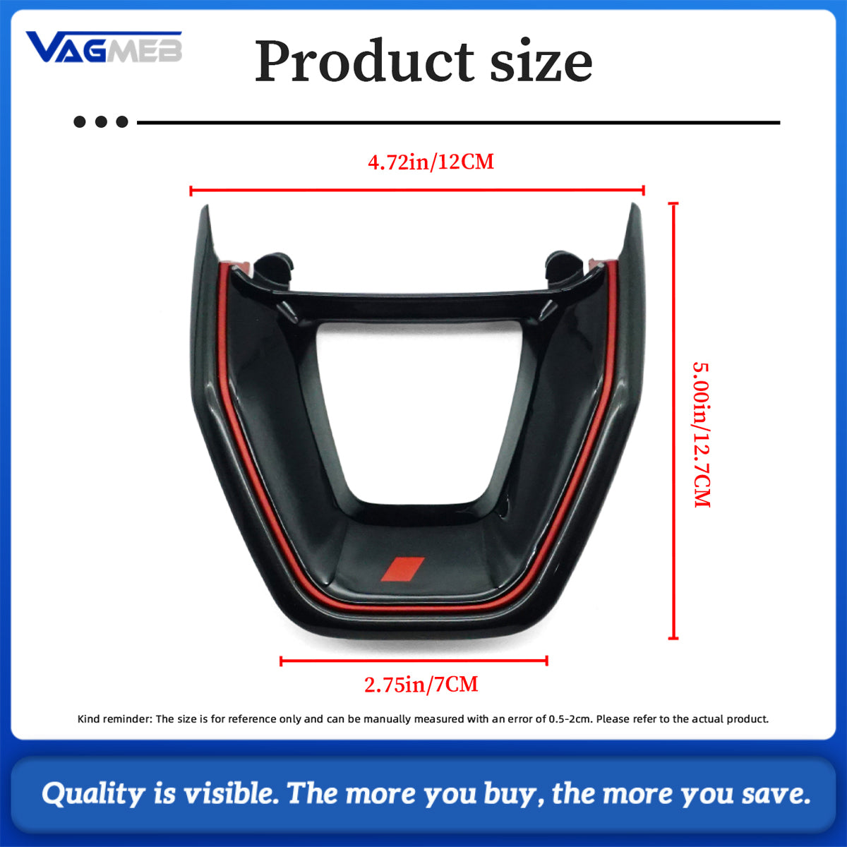 For Audi A6C8 steering wheel S logo