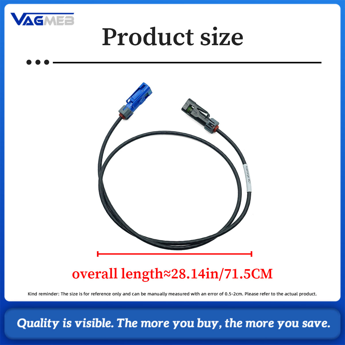 Front Park Assist Camera Wiring Harness For Audi A6 A7 4K0 971 192 C
