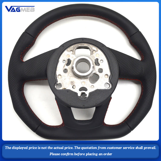 Fully Perforated Leather Steering Wheel For Audi RS3 RS4 RS5 A3 A4 A5 S3 S4 S5 2017-2021 With petal holes Steering wheel