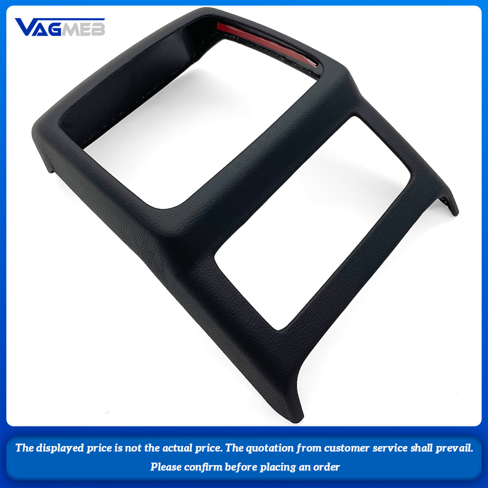 For Audi A4B9 A5 2017-2024Rear Air Conditioning Outlet Protective Cover Lnterior Leather Protective Cover Decorative Frame Cover
