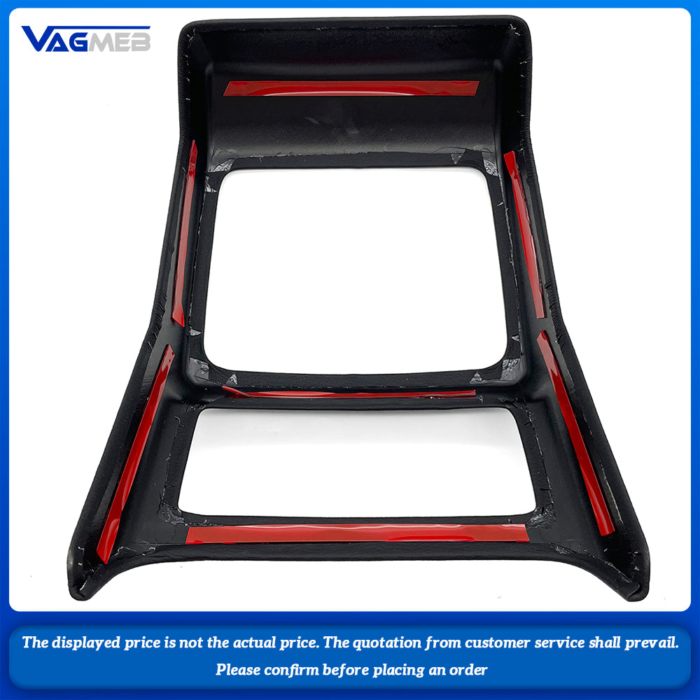 For Audi A4B9 A5 2017-2024Rear Air Conditioning Outlet Protective Cover Lnterior Leather Protective Cover Decorative Frame Cover