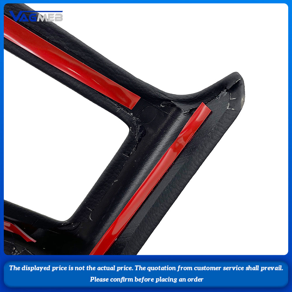 For Audi A4B9 A5 2017-2024Rear Air Conditioning Outlet Protective Cover Lnterior Leather Protective Cover Decorative Frame Cover