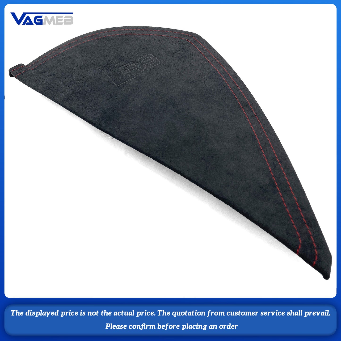 For Audi 2017-2020 A3 RS3, the brushed red instrument panel cover with RS logo, model number 8V0, 857, 085, 086