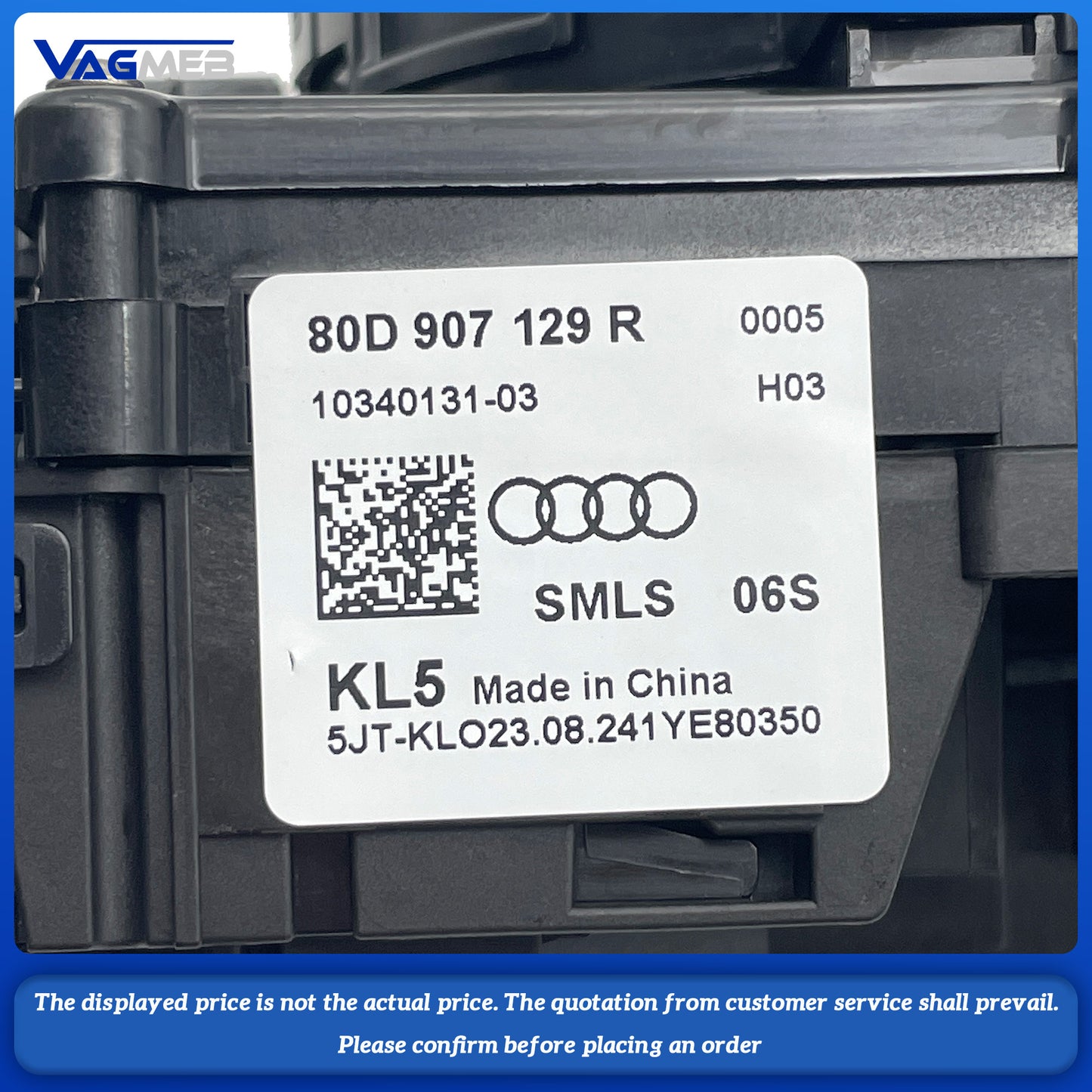For Audi A4 B9 Cruise Control Handle Lane Keeping Handle Lane Keeping Handle 80D 907 129R