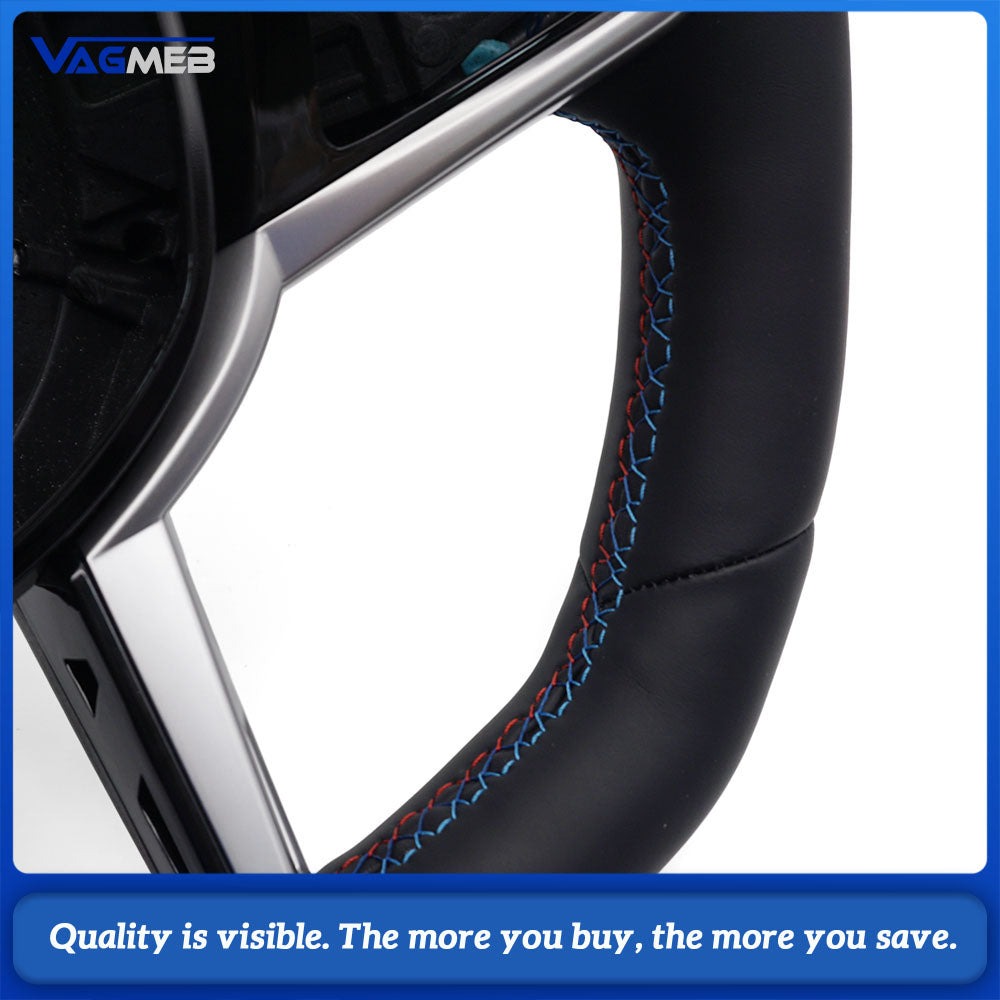 Leather CS Steering Wheel for BMW G80 G81 G82 G01 G02 G05 G06 G15 G20 G21 G22 G26 G30 G32 Upgrade G Series Sport Racing Wheel