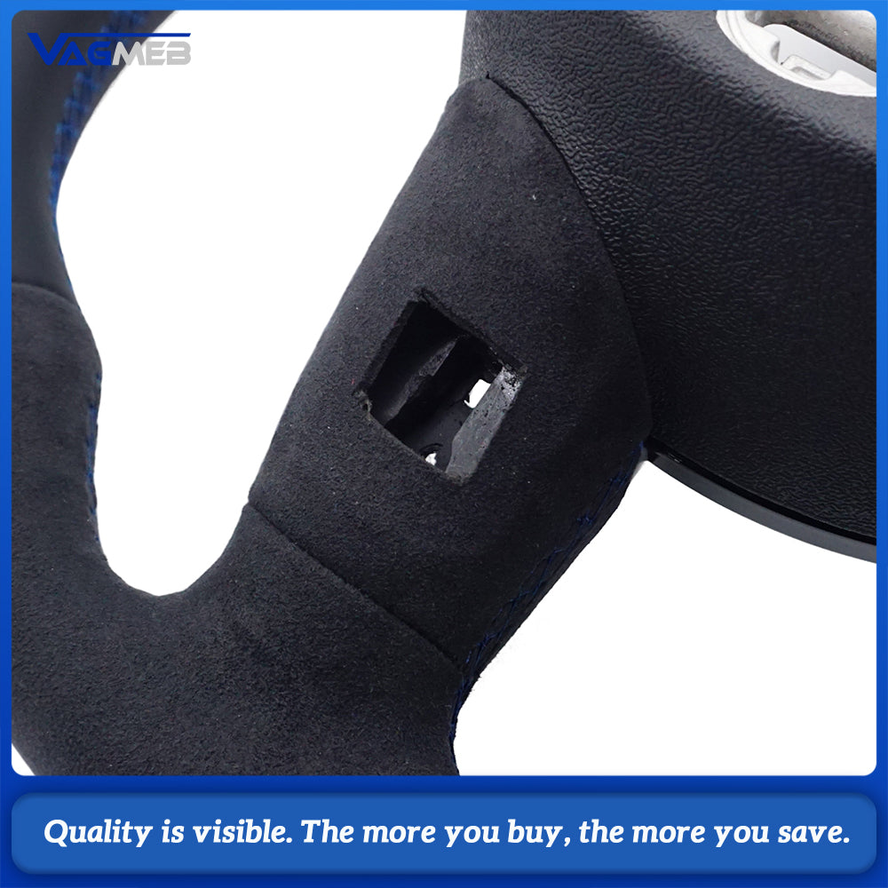 Leather material sports style steering wheel For Audi A4B8 steering wheel accessories, car accessories