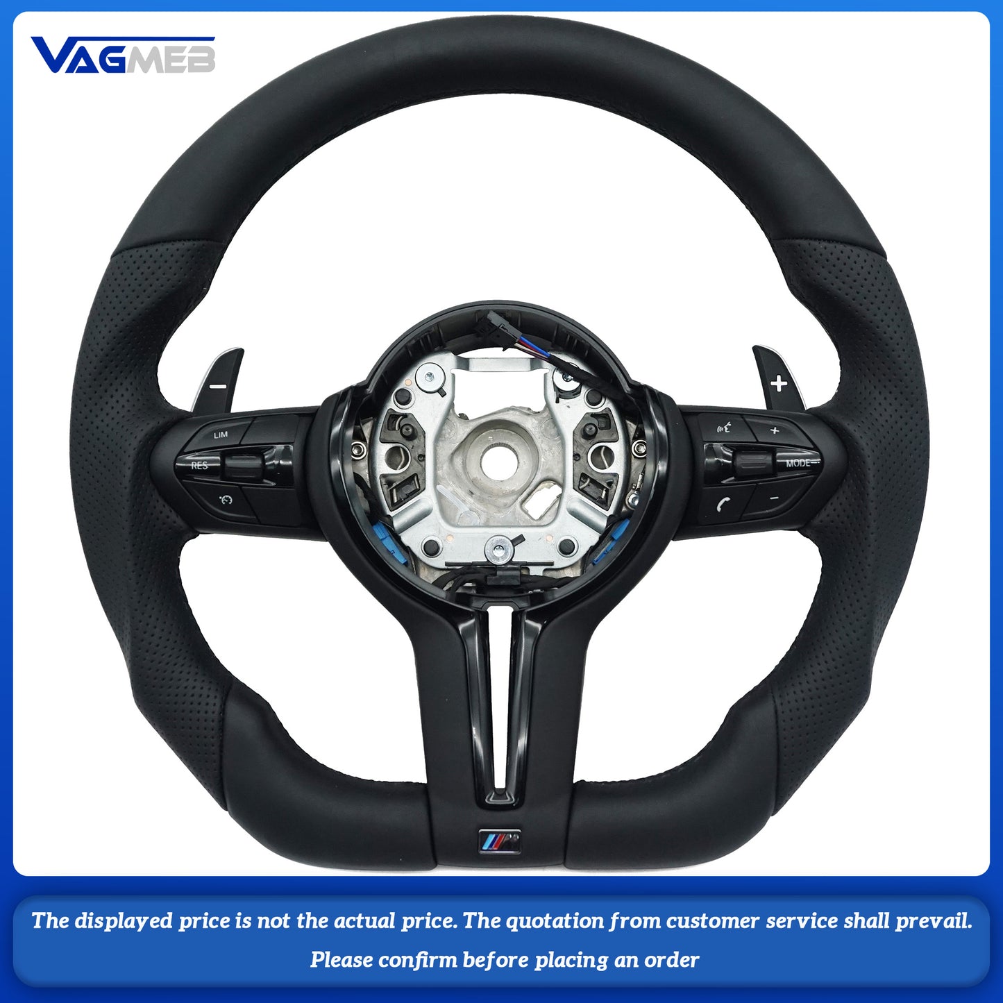 For BMW F30 F32 F10 F20 F07 F01 E46 E60 E90 M3 M5 M6 steering wheel