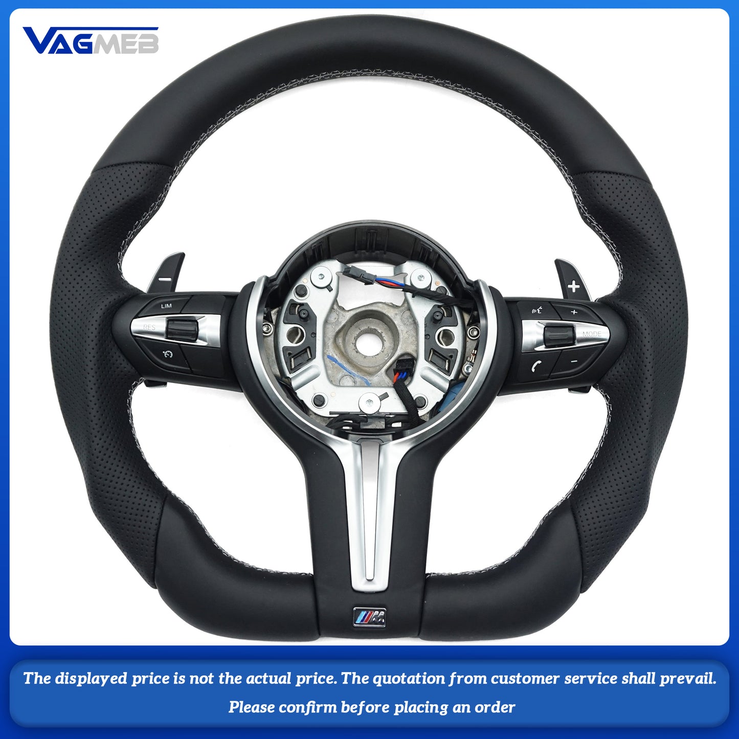 For BMW F30 F32 F10 F20 F07 F01 E46 E60 E90 M3 M5 M6 steering wheel