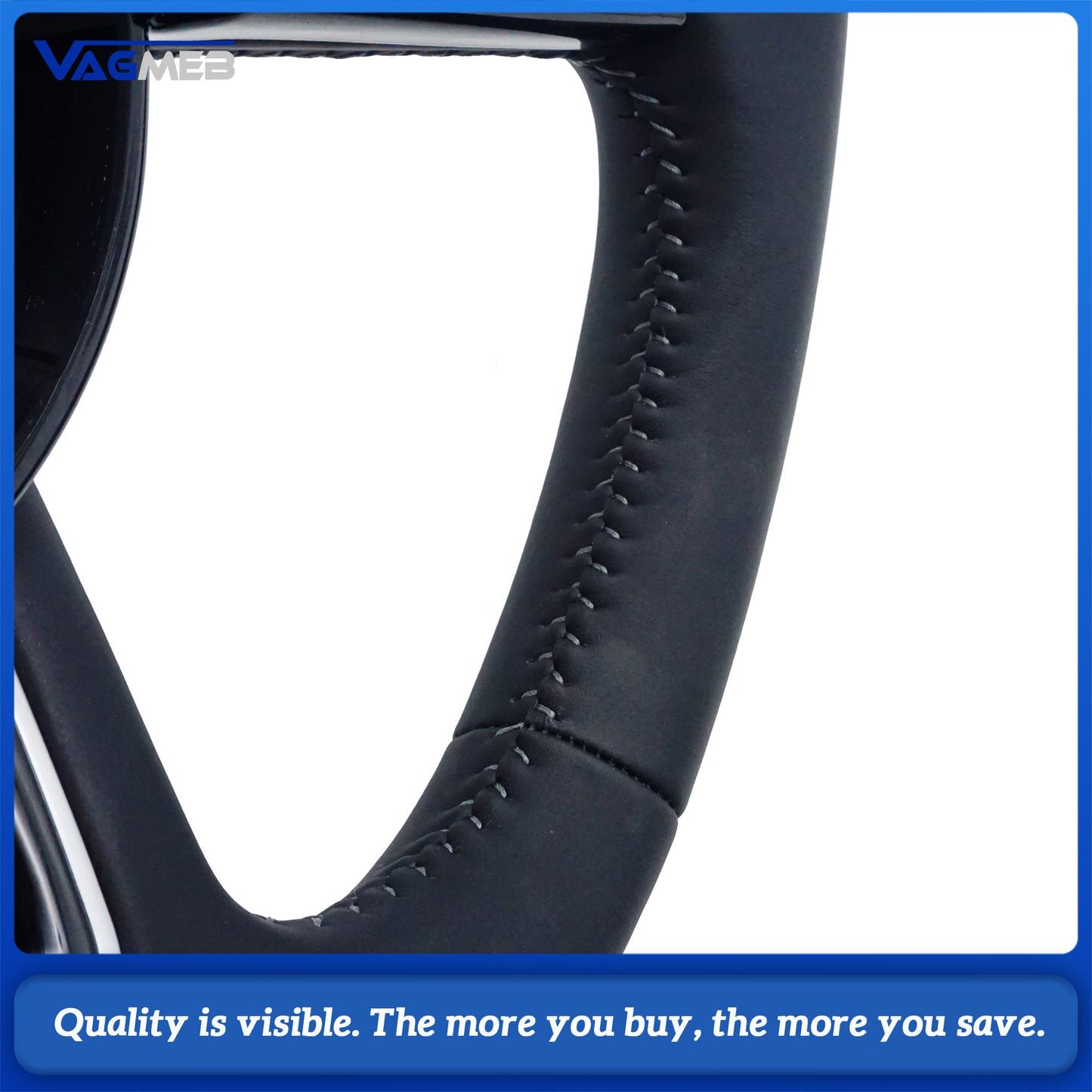 Multi functional perforated leather flat bottomed sports steering wheel with heating, For Audi A38V