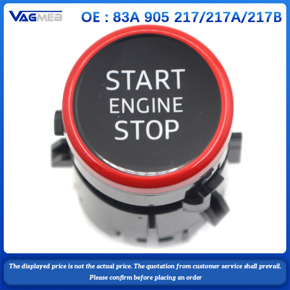 One click start switch button For Audi Q3 A3 S3 Q8 A8 Q7 Original One click stop control switch 83A 905 217 217A217B