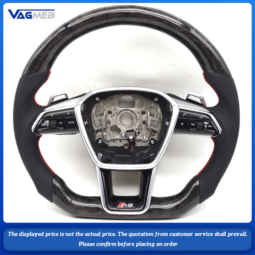 For Audi S/RS/Sline LOGO A6C8 Steering Wheel