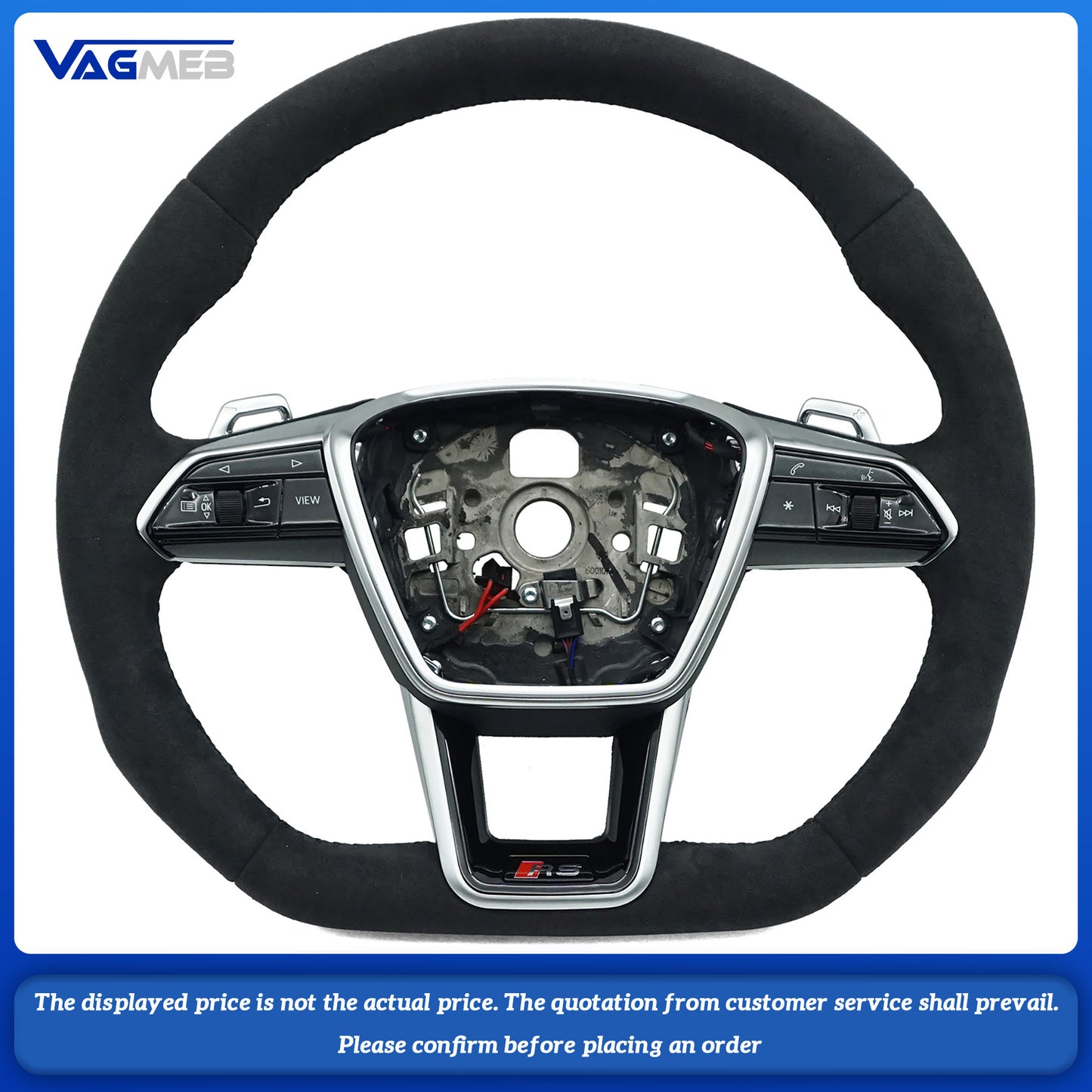 For Audi S/RS/Sline LOGO A6C8 Heating Steering Wheel