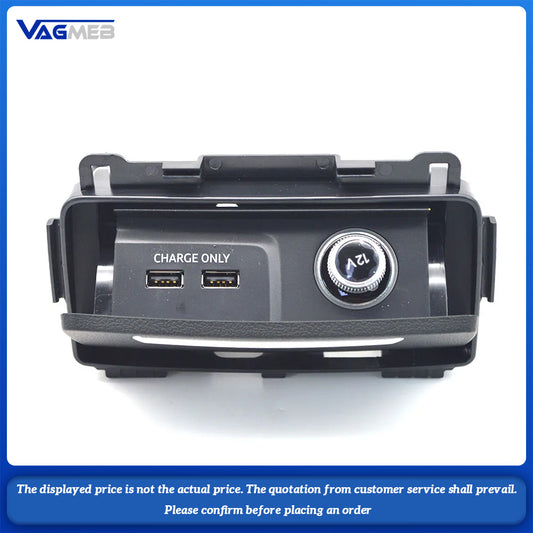 Rear USB Interface 12V Cigarette Lighter For Audi A4 B9 8WD 857 952 A 8WD 857 952 B
