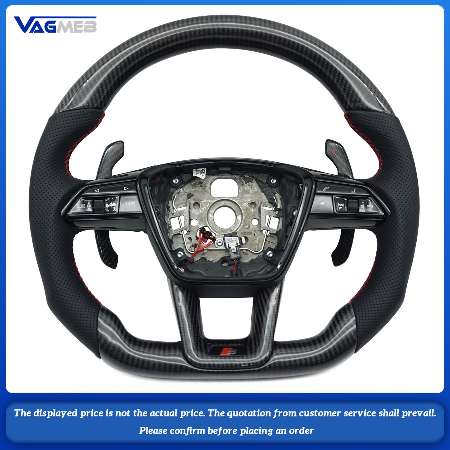 For Audi S/RS/Sline LOGO A6C8 Heating Steering Wheel