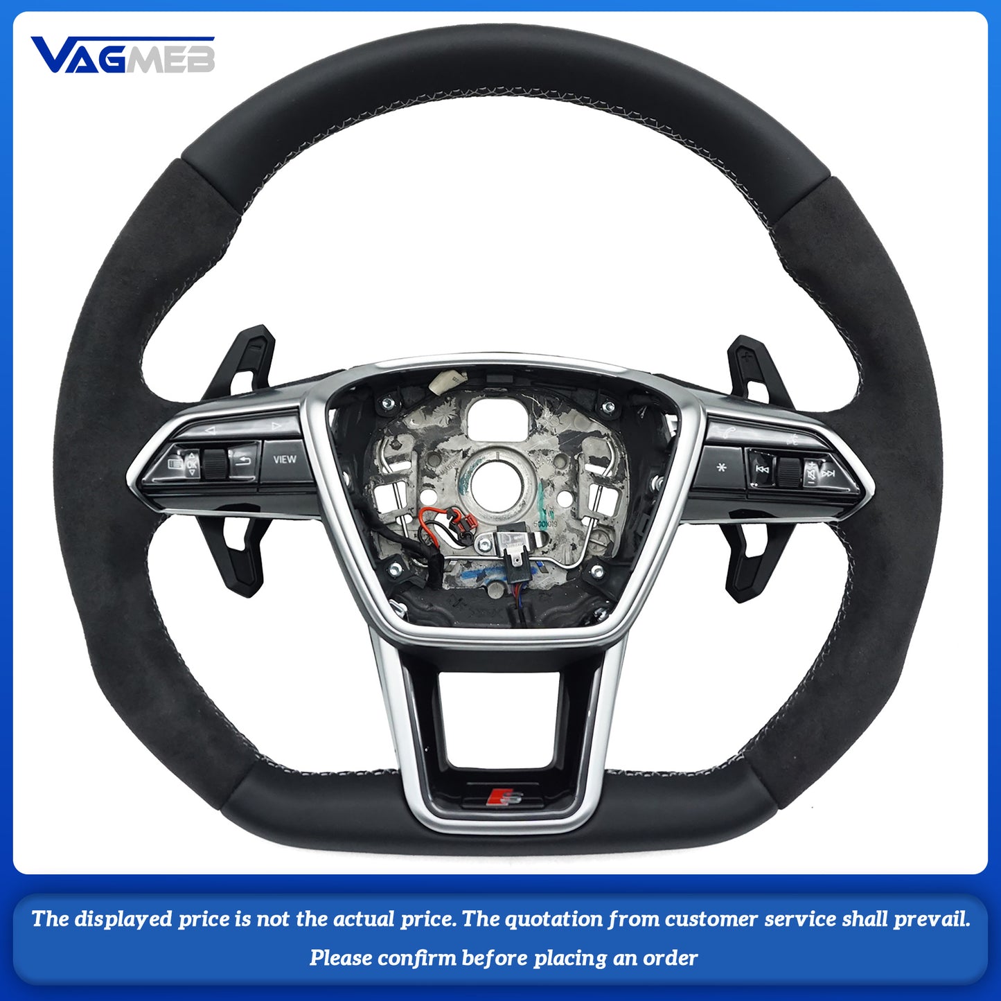 For Audi S/RS/Sline LOGO A6C8 Heating Steering Wheel