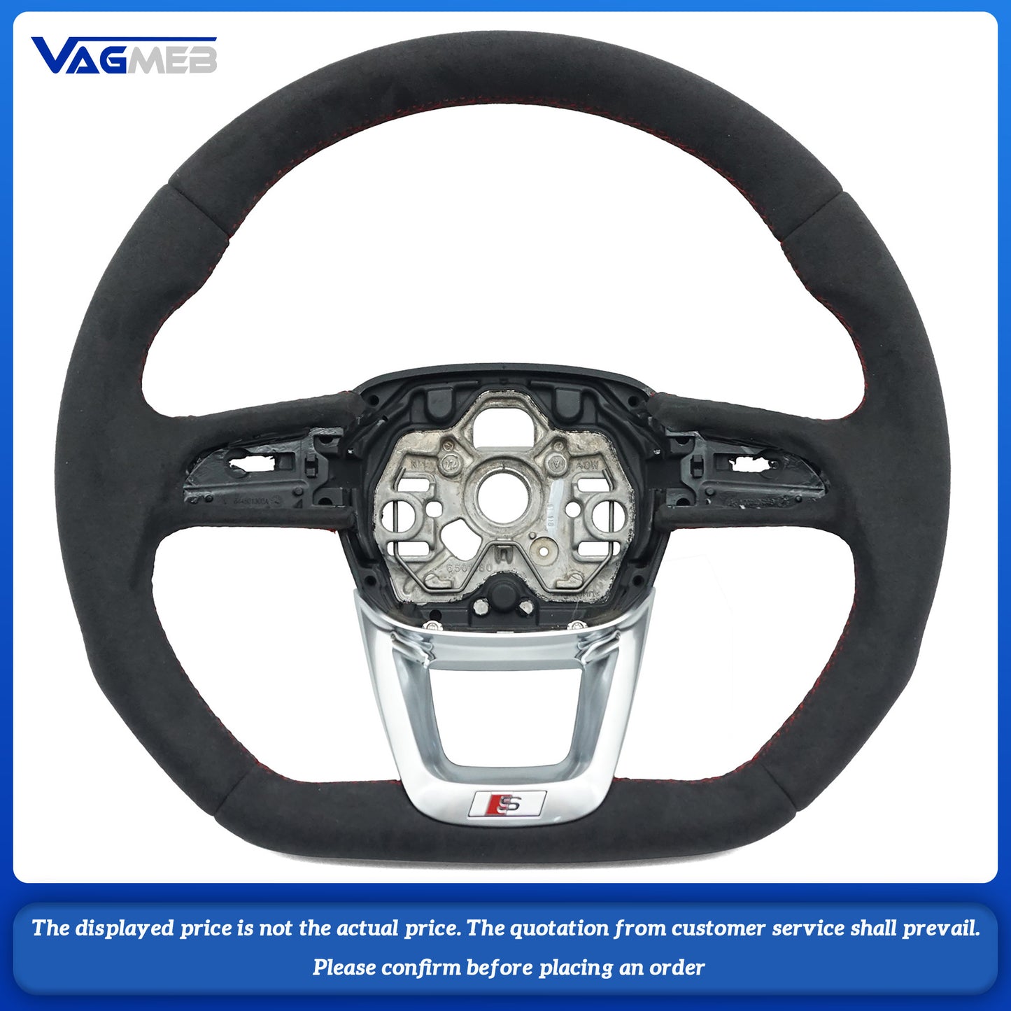 For Audi S/RS/Sline logo s3 Q3 Q5 Q7 Q8 RSQ3 RSQ5 RSQ7 RSQ8 steering wheel