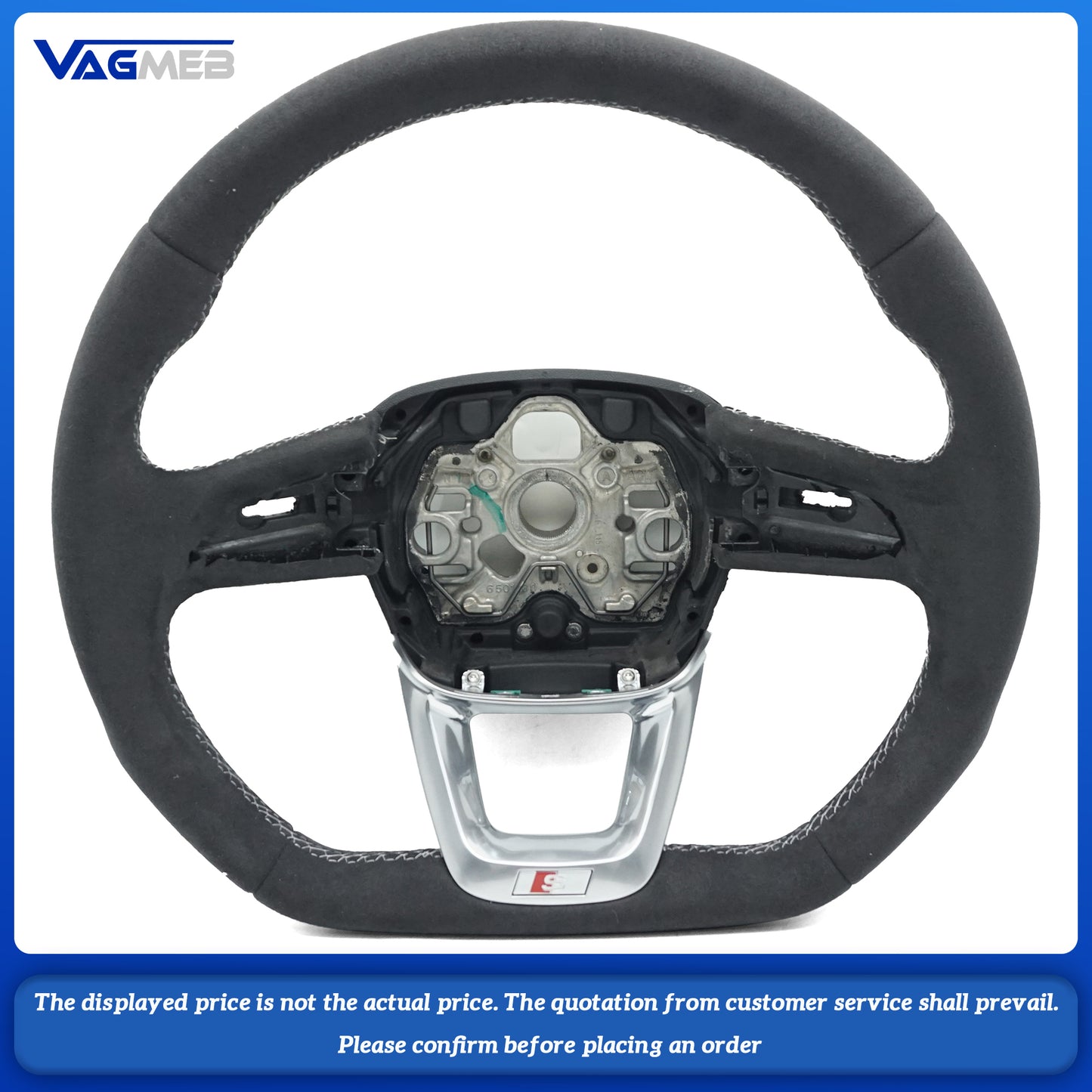 For Audi S RS Sline logo s3 Q3 Q5 Q7 Q8 RSQ3 RSQ5 RSQ7 RSQ8 steering wheel