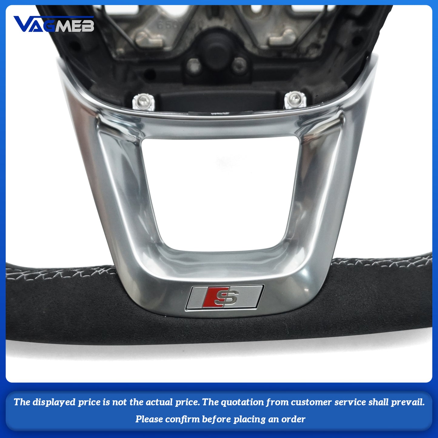 For Audi S RS Sline logo s3 Q3 Q5 Q7 Q8 RSQ3 RSQ5 RSQ7 RSQ8 steering wheel