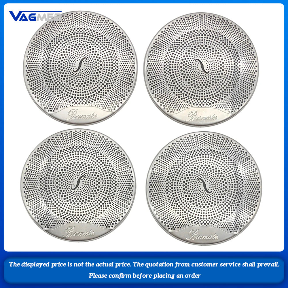 For Mercedes Benz ECGLC Class W213 W205 X253 Car Audio Speaker Cover Trim Door Loudspeaker Cover Trim Matte silver decorative