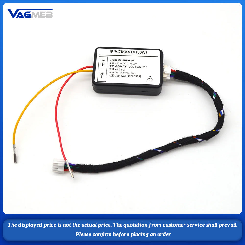 For VW Passat B8 PA Fast Charging Port 30W for iPhone Original Location Installed 3GD 927 238 C 3GD927238 C MTYCMJKC30WPG