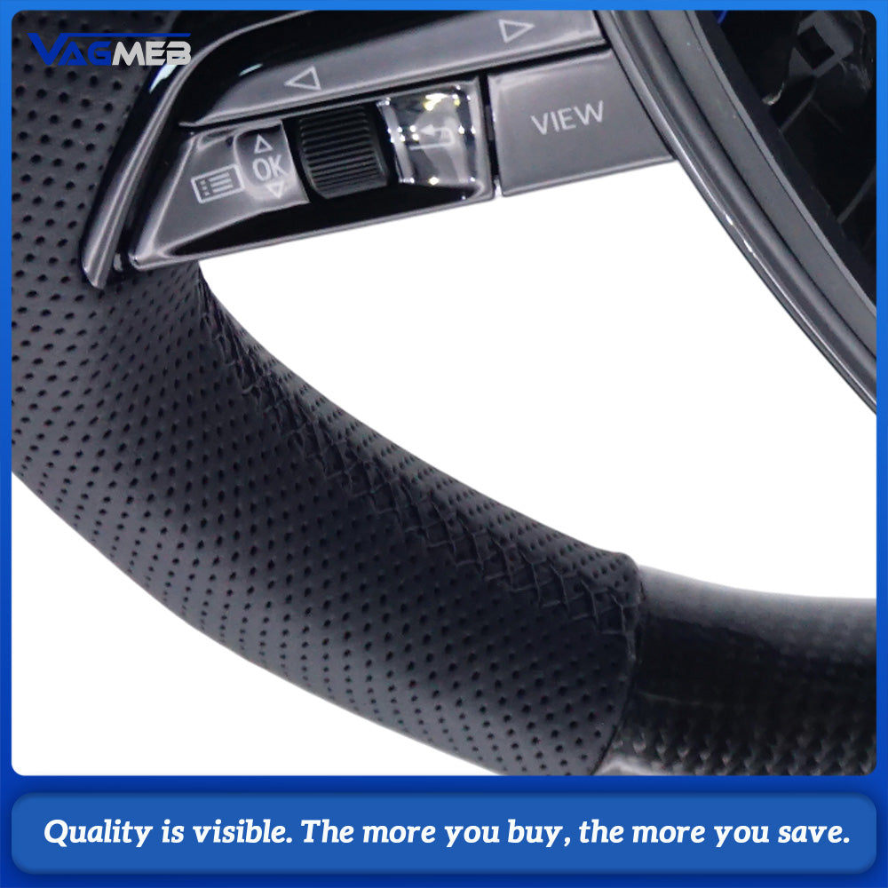 Sports Carbon Fiber Steering Wheel With heating,for Audi A4 Q5 Q7 A3 Q3 A7 B8 A6 C8 A8 RS5 RS4 RS6