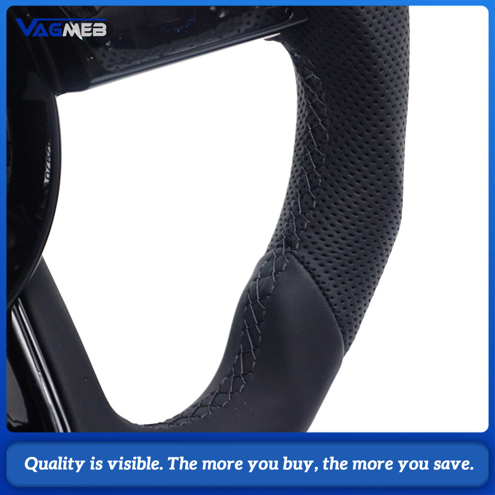 Sports style car steering wheel suitable for A4 S4 B9 A3 S3 8V RS4 RS5 A5 S5 leather steering wheel car accessories