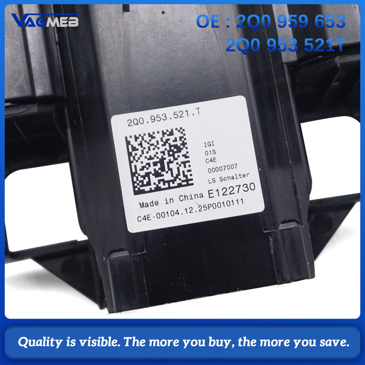 Steering column combination switch multi-function switch suitable For VW POLO Skoda Octavia 2Q0 959 653 2Q0 953 521T