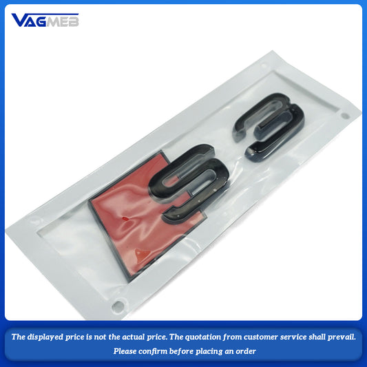 The rear end of the Audi S3 is marked black - large