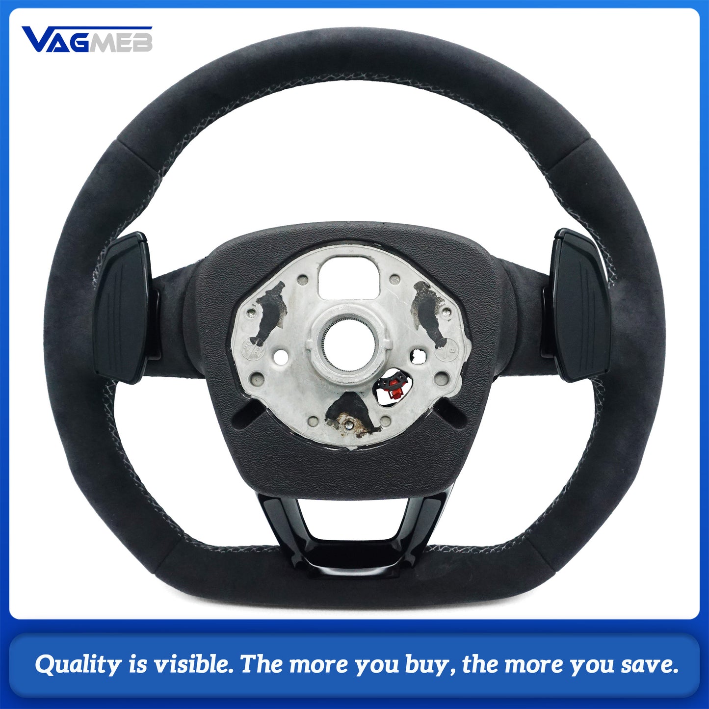 Upgraded all Alcantara material steering wheel With heating function For Audi Q5 FY Q7 4M Q8