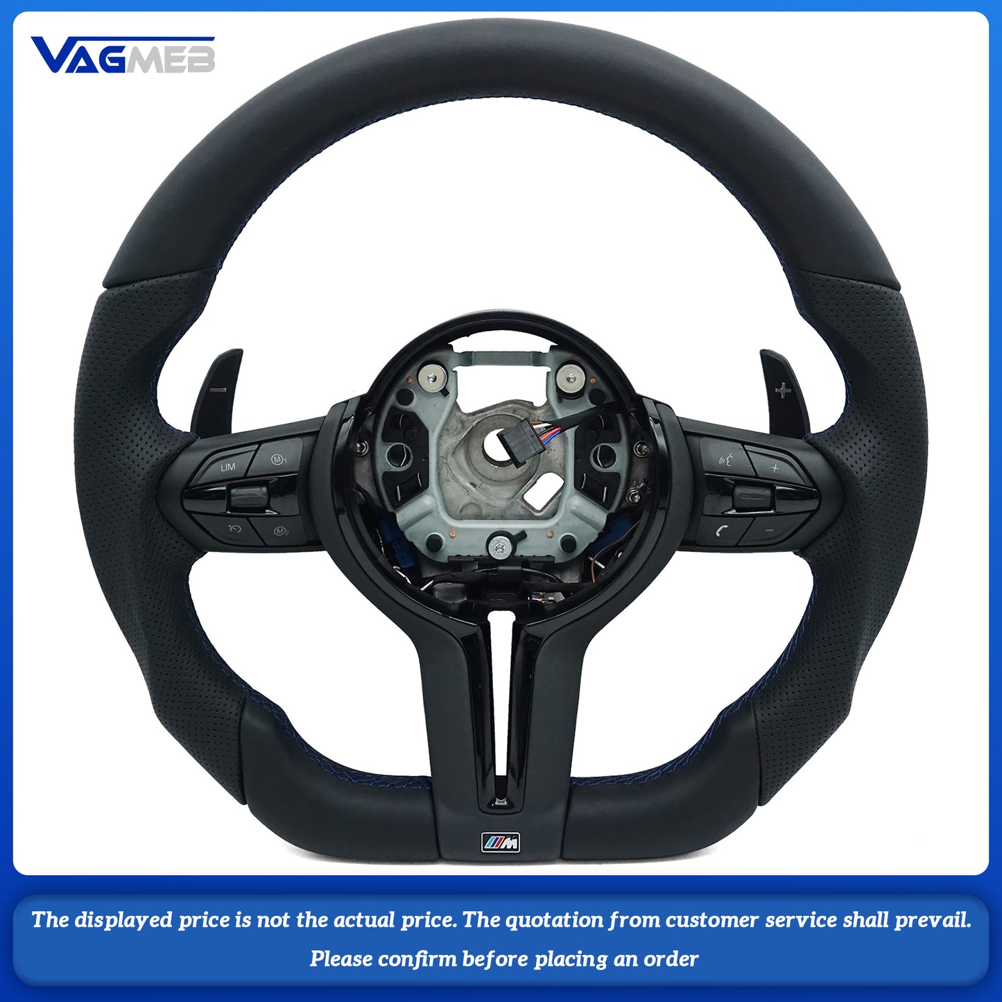 For BMW F30 F32 F10 F20 F07 F01 E46 E60 E90 M3 M5 M6 steering wheel