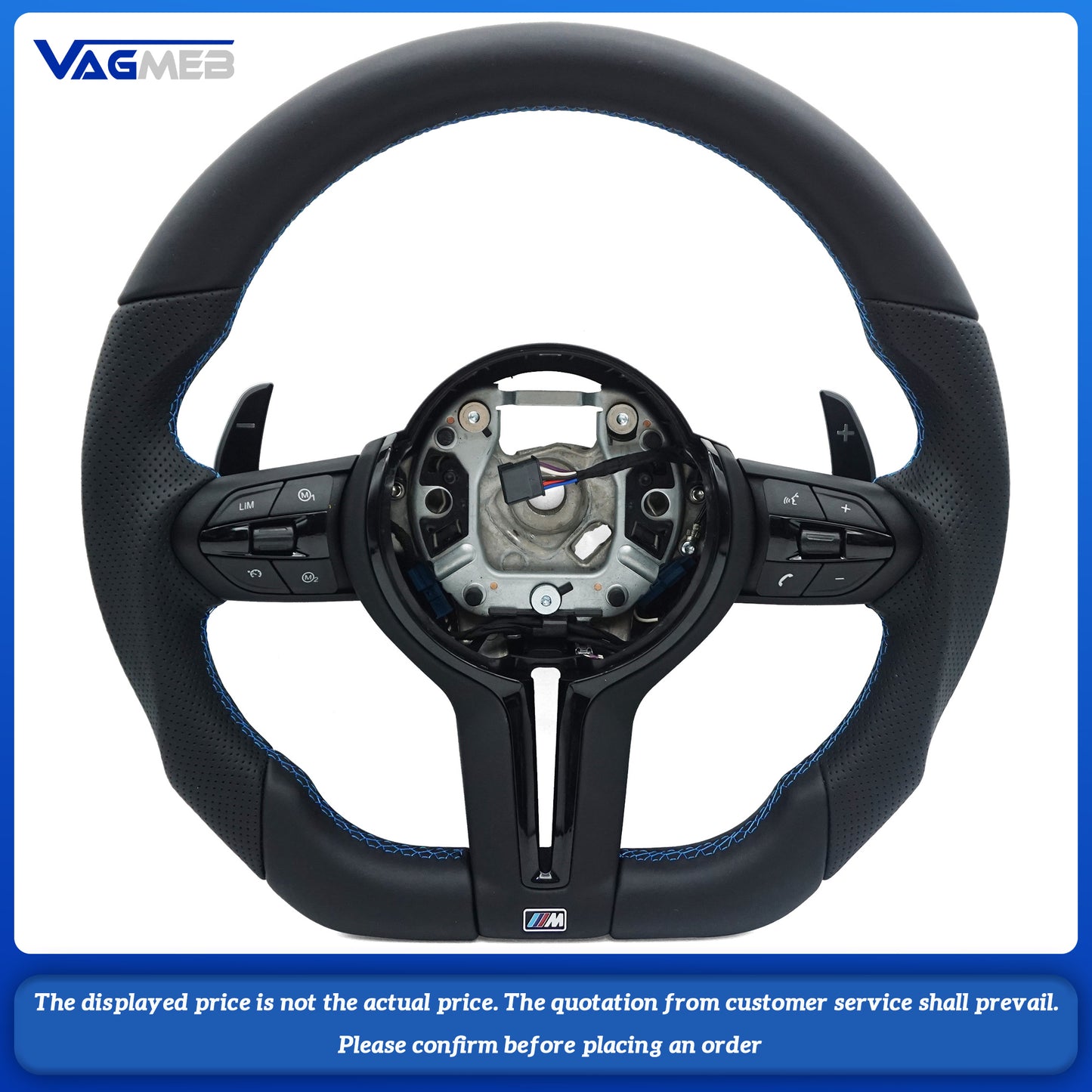 For BMW F30 F32 F10 F20 F07 F01 E46 E60 E90 M3 M5 M6 steering wheel