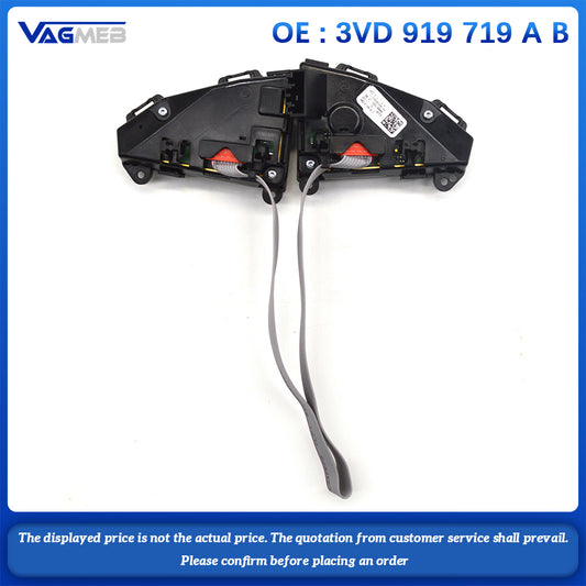For Skoda Kodiak MK3 Multifunctional White Backlight Button 3VD919719A/B 3VD 919 719 A/B