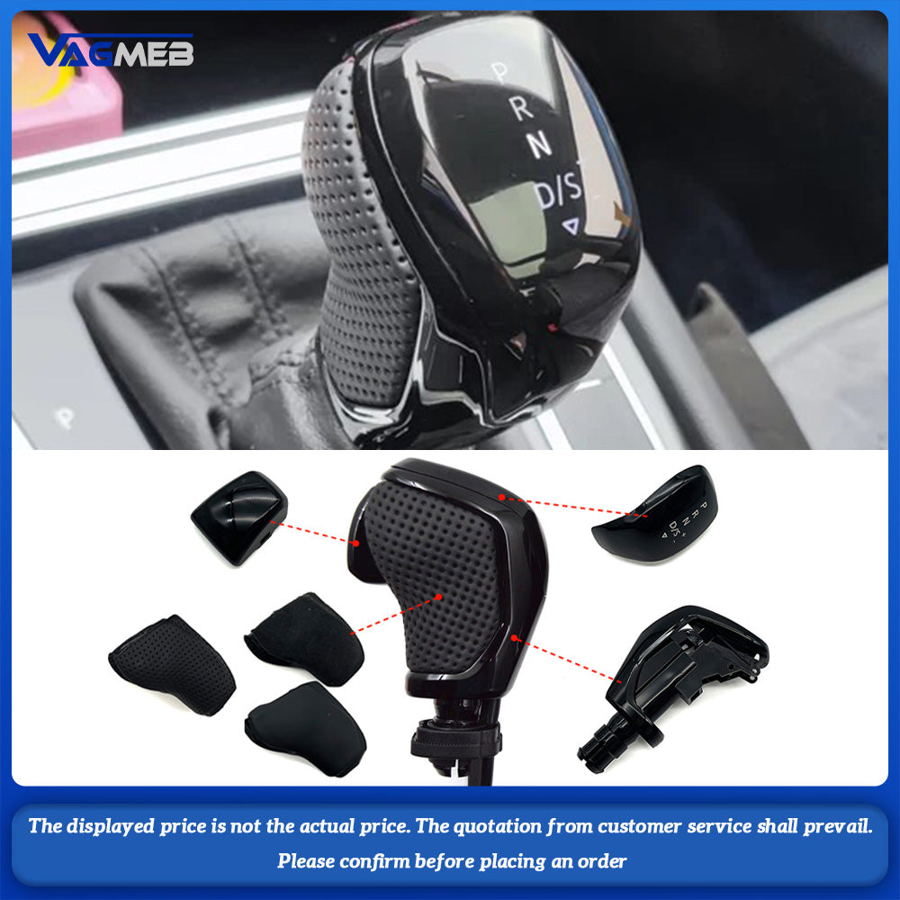 Electronic LED Shift Handle Alcantara leather side cover for VW Golf Mk6 Mk7 Passat B7 B8 Tiguan Mk2 Dsg, Car Accessories