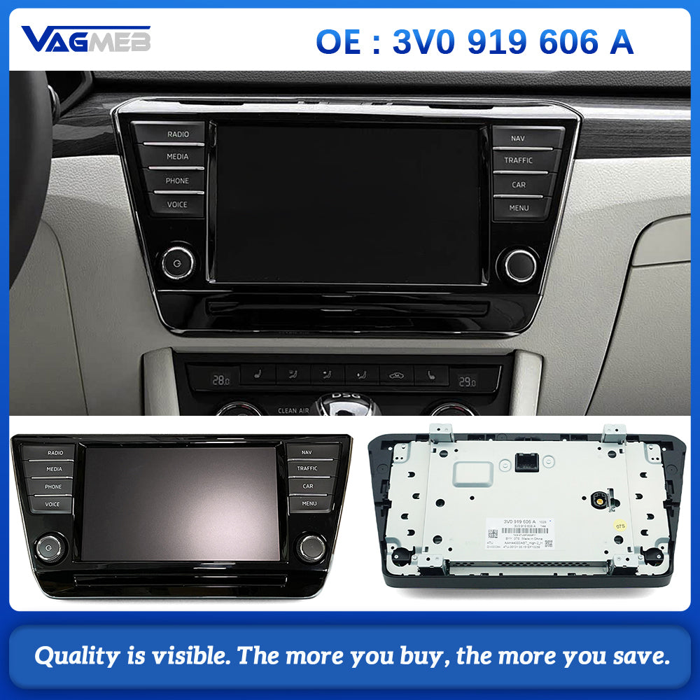 9.2 inch radio LCD display screen for Skoda Superb 3V0 919 606 A , Car Accessories