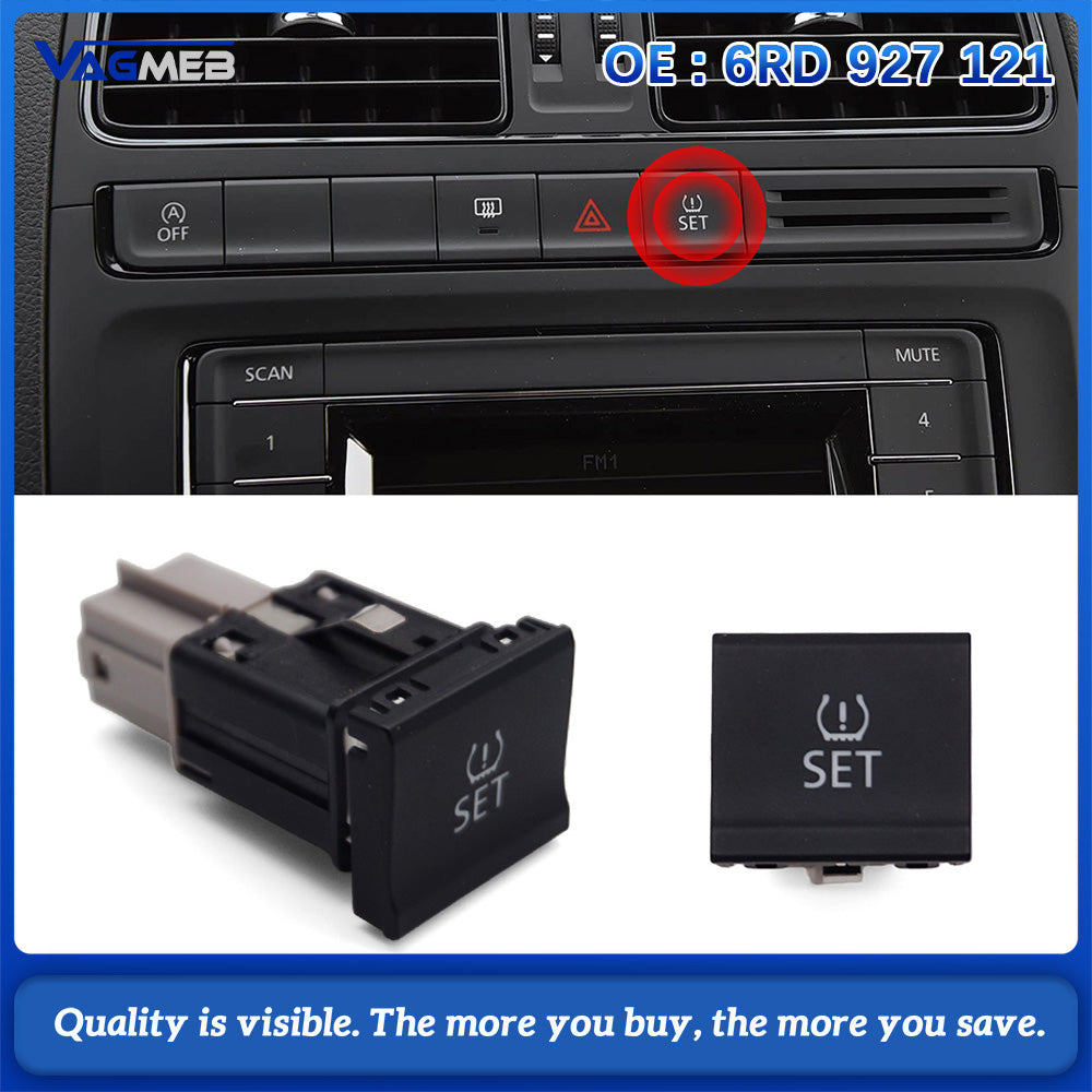 Sales for the 2014-2017 Polo tire pressure monitoring switch SET switch button button original 6RD 927 121