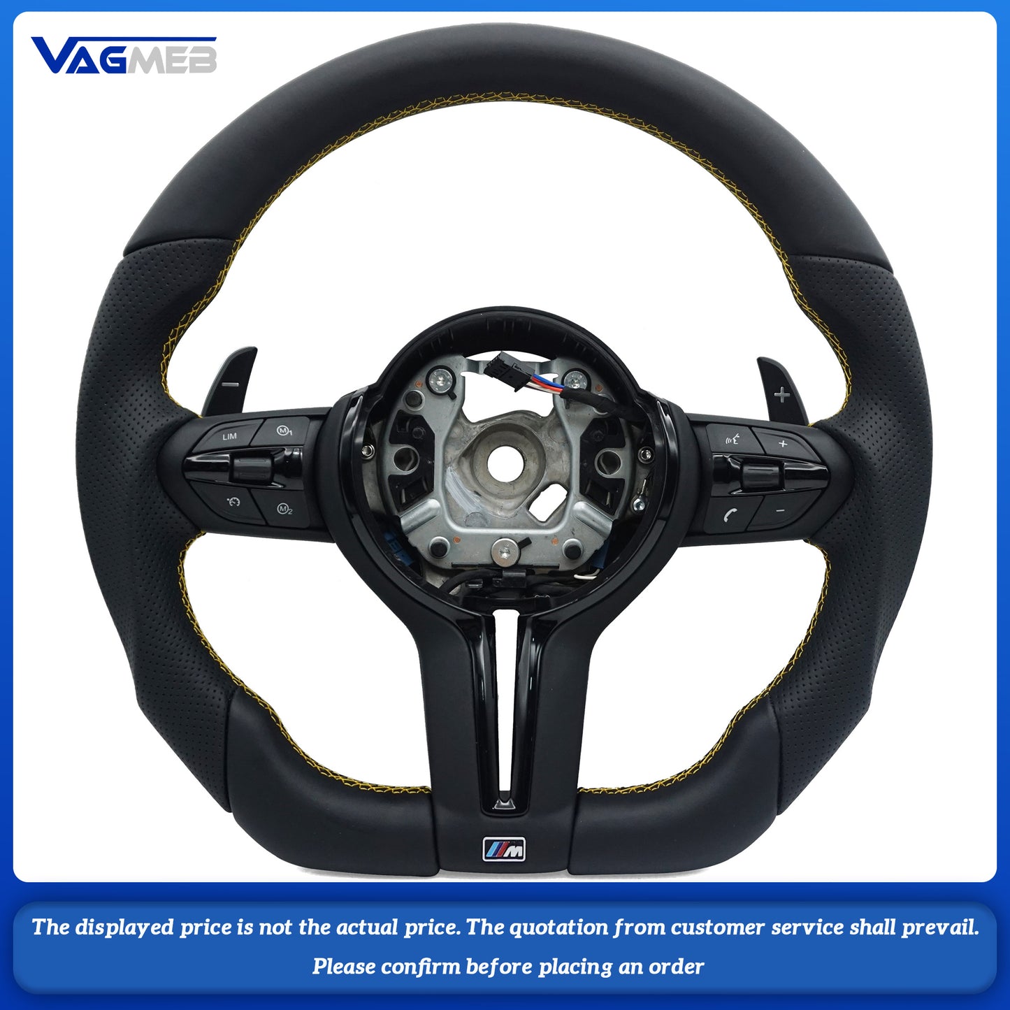 For BMW F30 F32 F10 F20 F07 F01 E46 E60 E90 M3 M5 M6 steering wheel